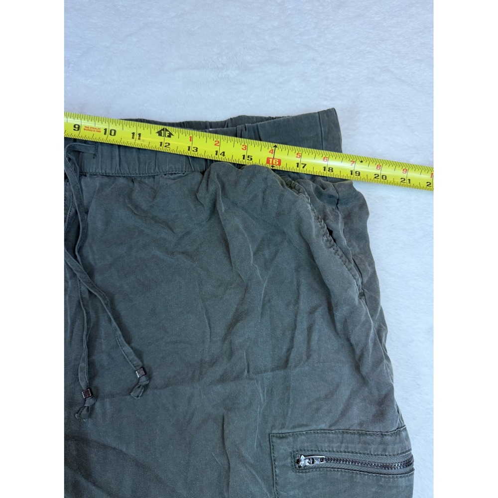 Banana Republic Olive Green Lyocell Cropped Cargo Pants XL Utility Jogger 536089 - Picture 7 of 7